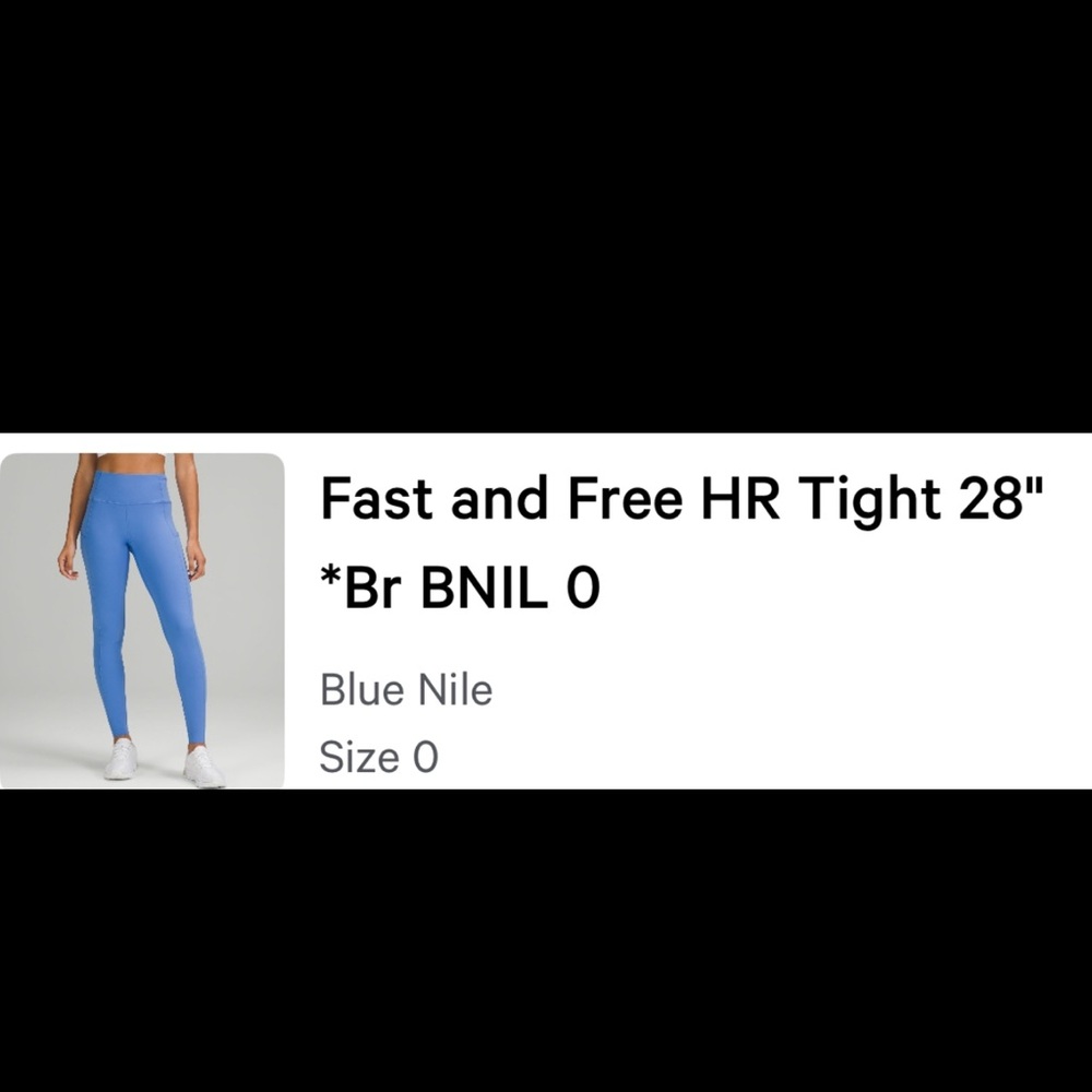 Lululemon Blue High-Rise Tights